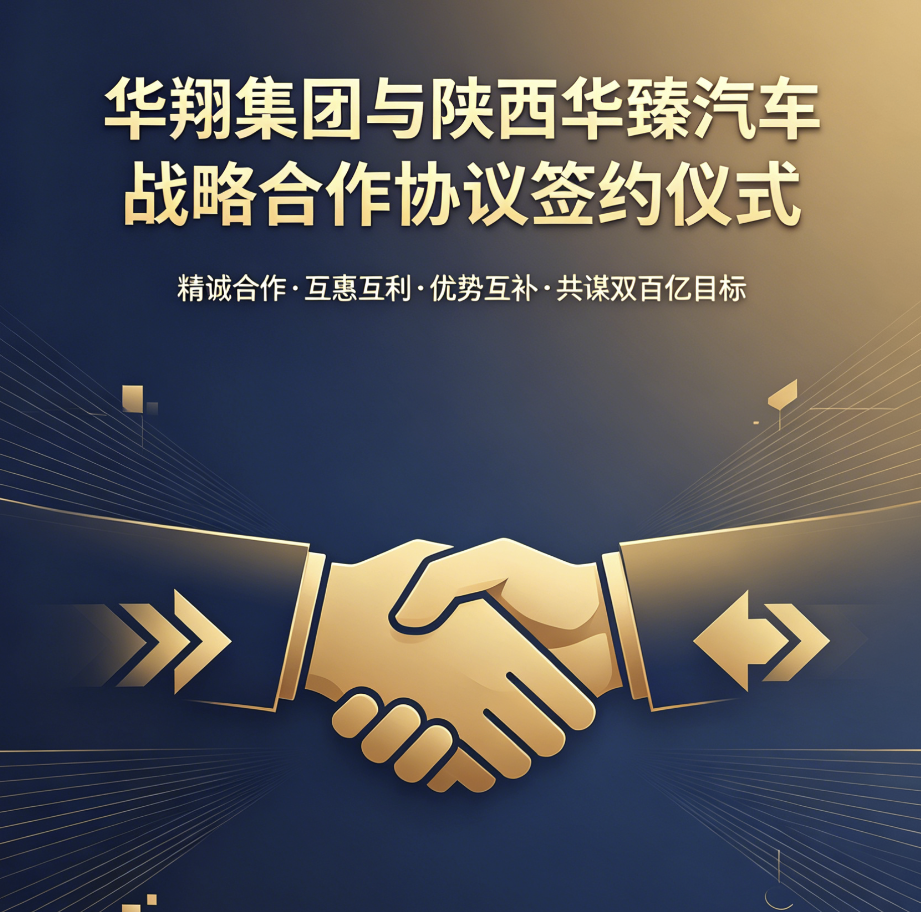 抖圈人生就是博集团与陕西华臻汽车战术合作正式启航